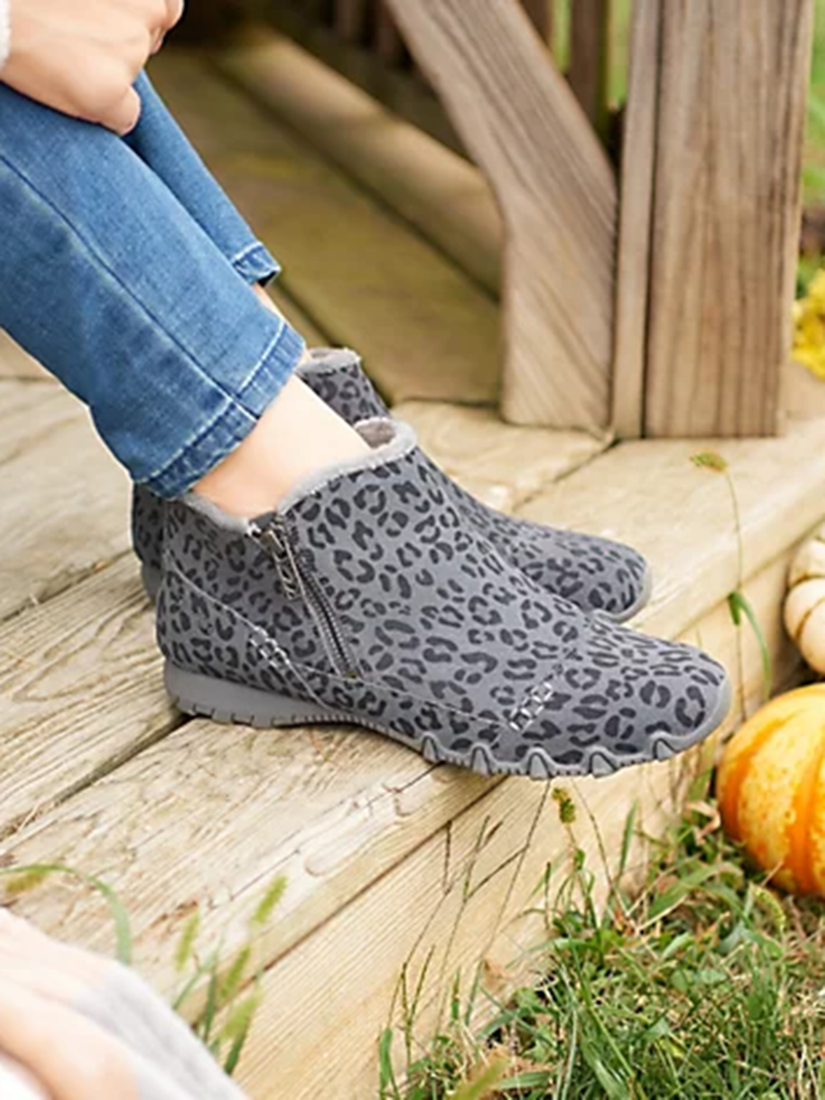 Lässige Runde Stiefeletten