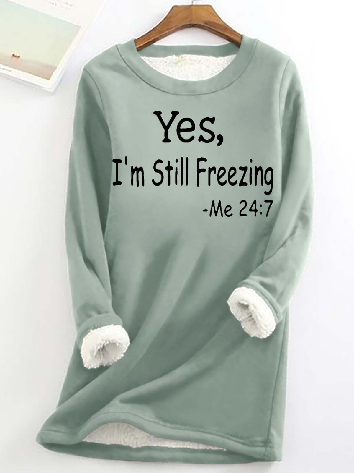 Lässig Rundhals Tier Sweatshirt