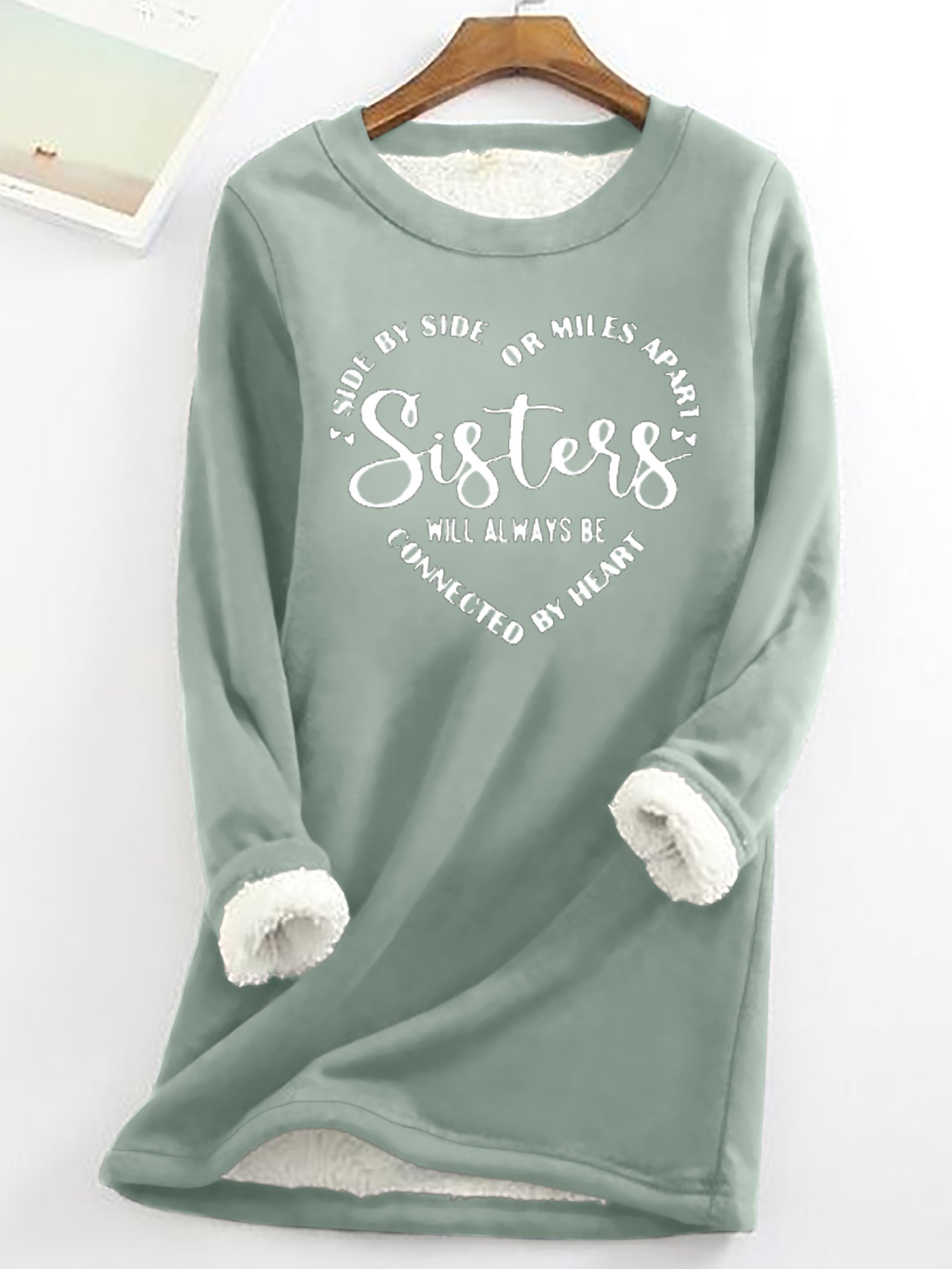Lässig Rundhals Tier Sweatshirt