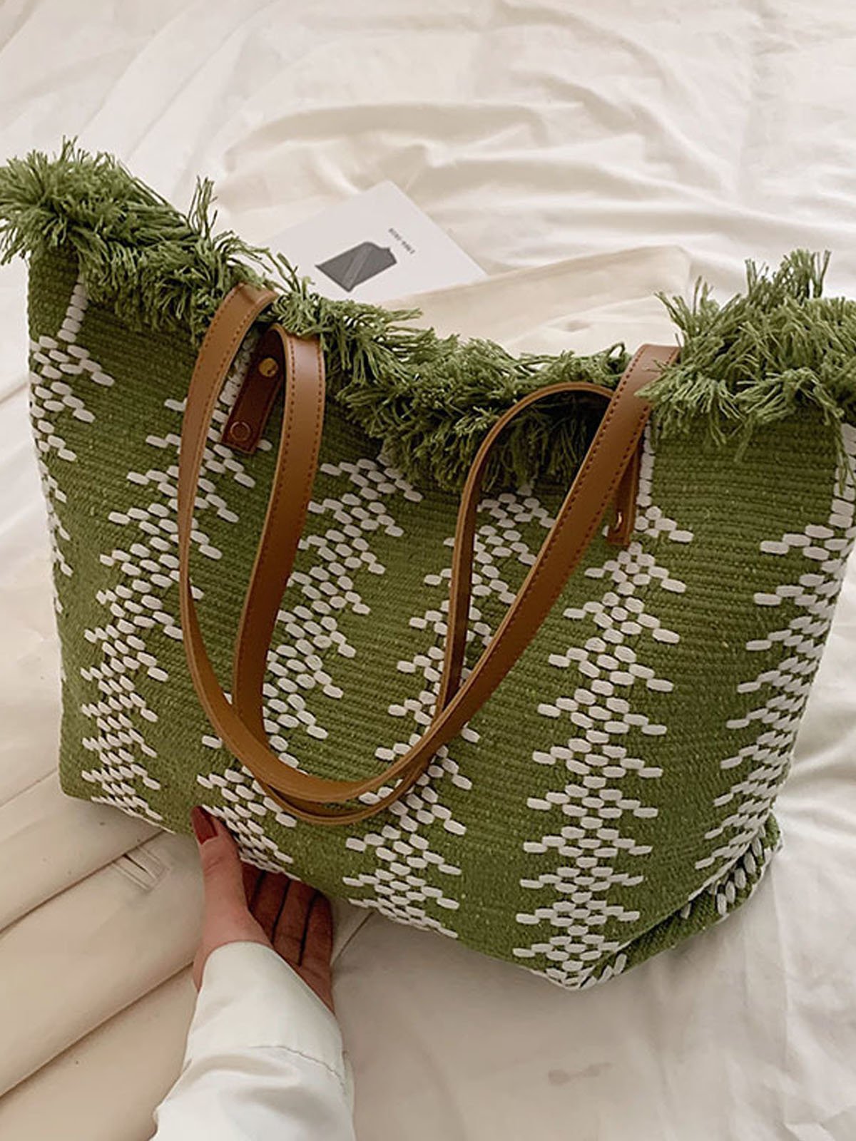 Stroh Troddel GROSSE KAPAZITÄT Tote Strand Tasche
