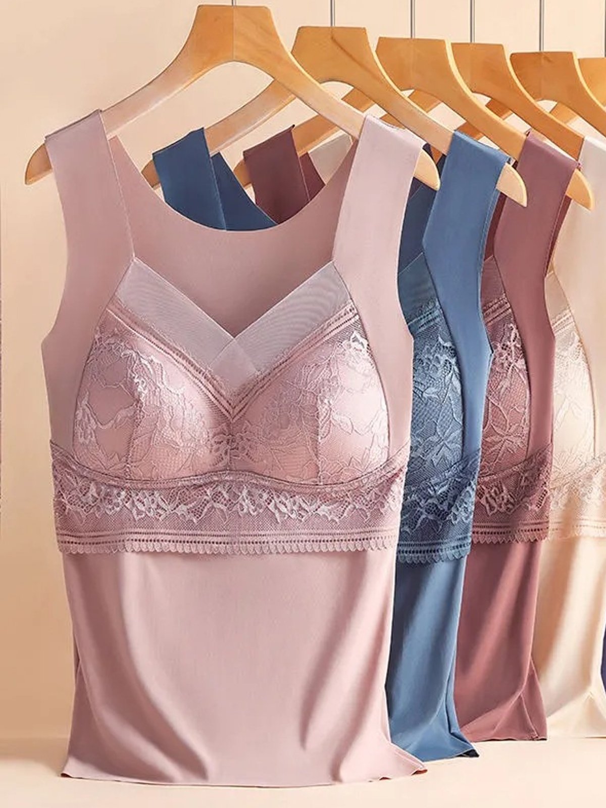 Lässig Unifarben Tanktop