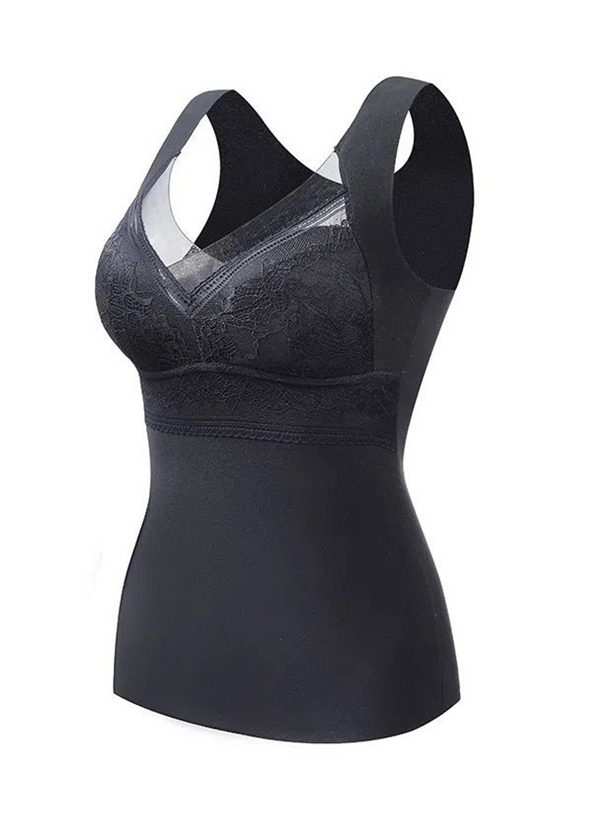 Lässig Unifarben Tanktop