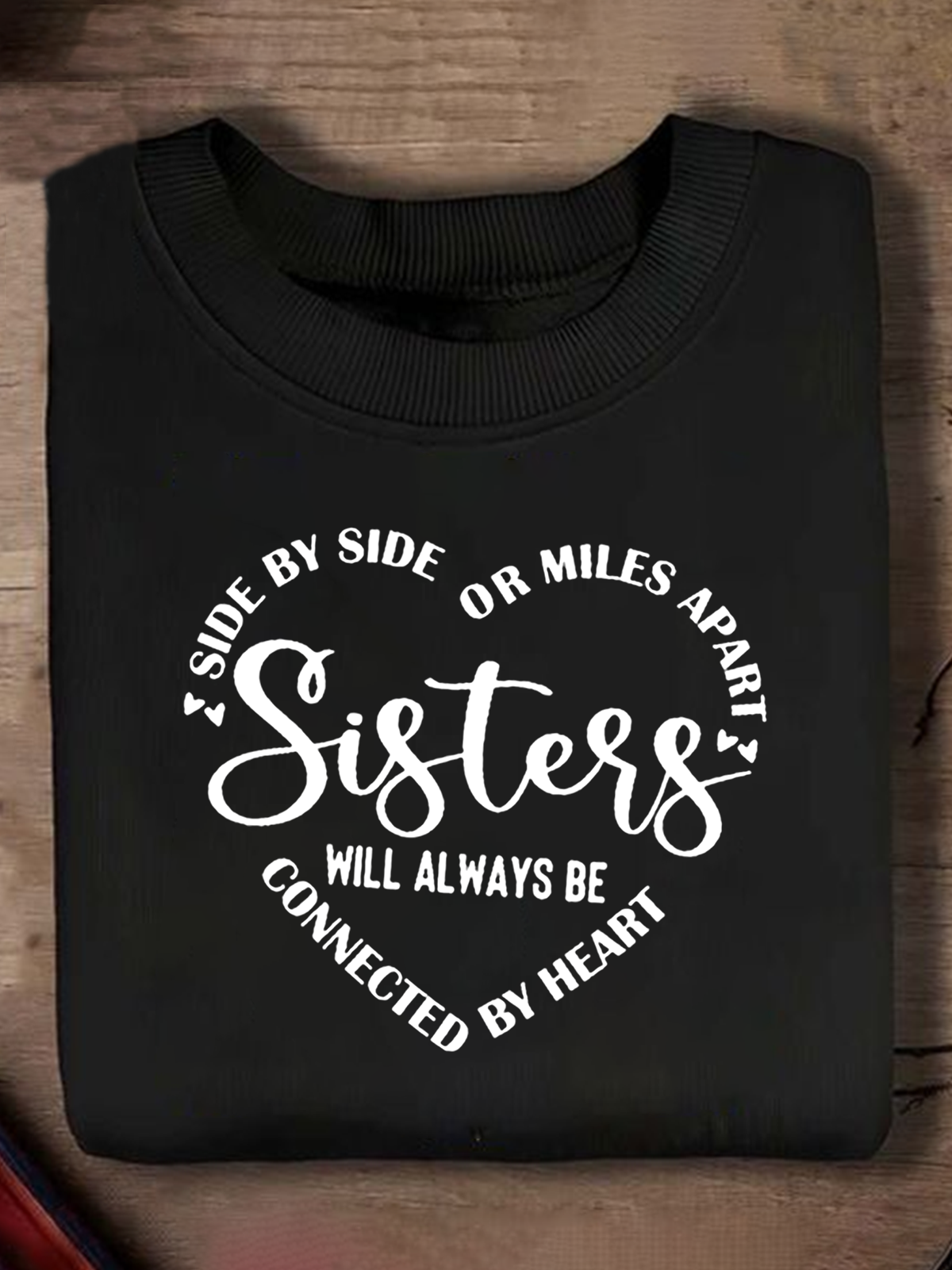 Lässig Rundhals Textbriefe Sweatshirt