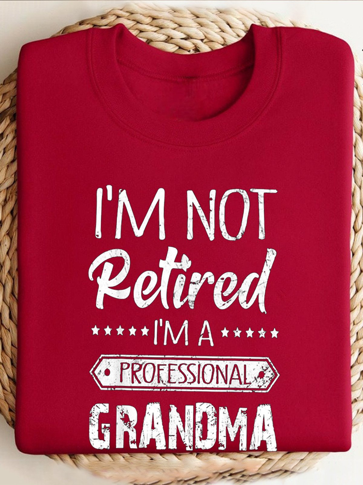 Lässig Rundhals Textbriefe Sweatshirt