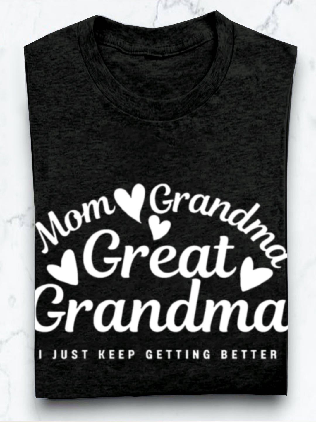 Lässig Buchstabenmuster Rundhals Langarm T-Shirt