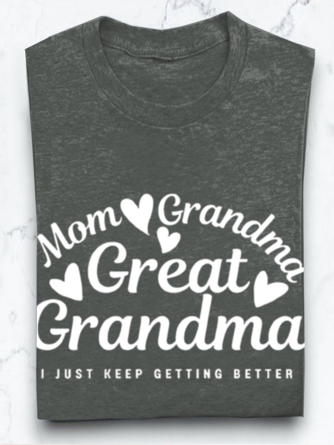 Lässig Buchstabenmuster Rundhals Langarm T-Shirt