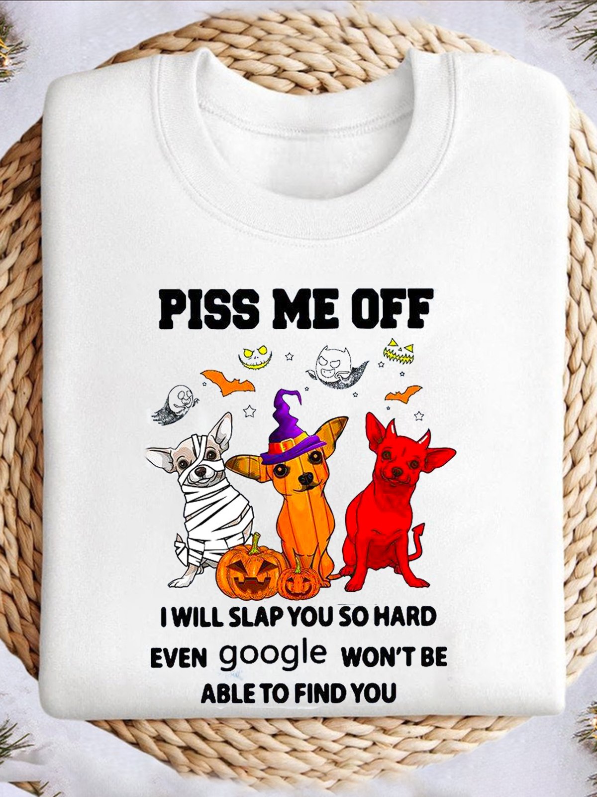 Lässig Rundhals Unifarben Sweatshirt