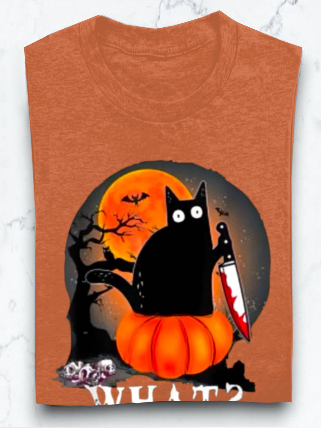Lässig Katze Rundhals Langarm T-Shirt