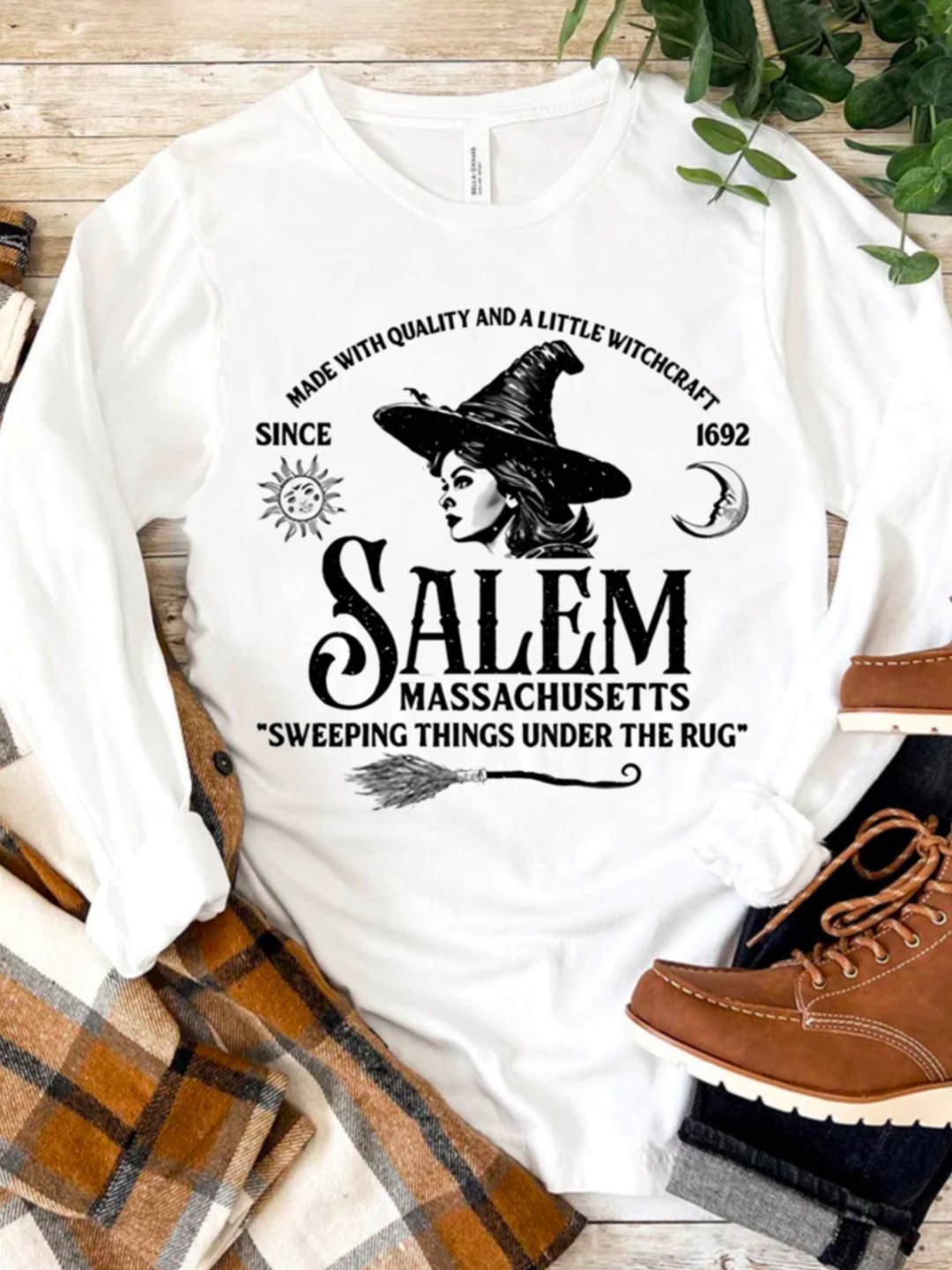 Lässig Buchstabenmuster Rundhals Langarm T-Shirt