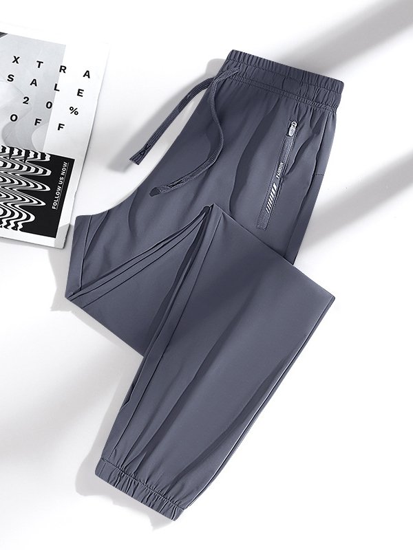 Damen Unifarben Lang Elastische Taille Hose Lässig Frühling/Herbst Hose