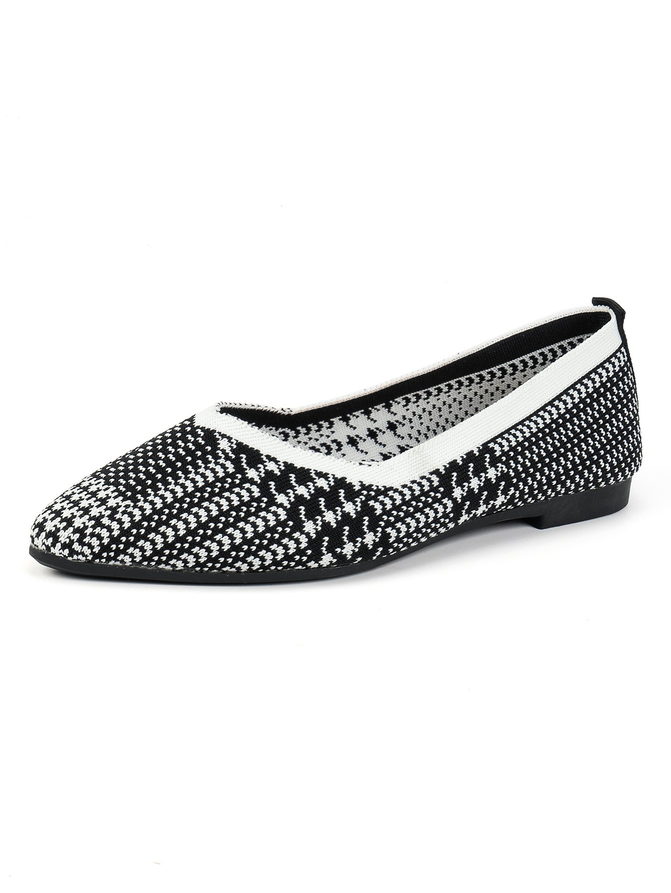 Lässig Geometrisch Slip On Flach Flache Schuhe