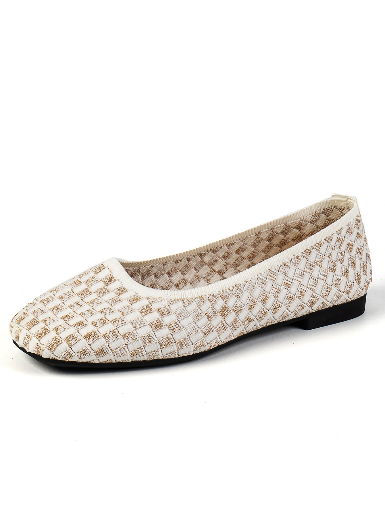 Lässig Unifarben Slip On Flach Flache Schuhe