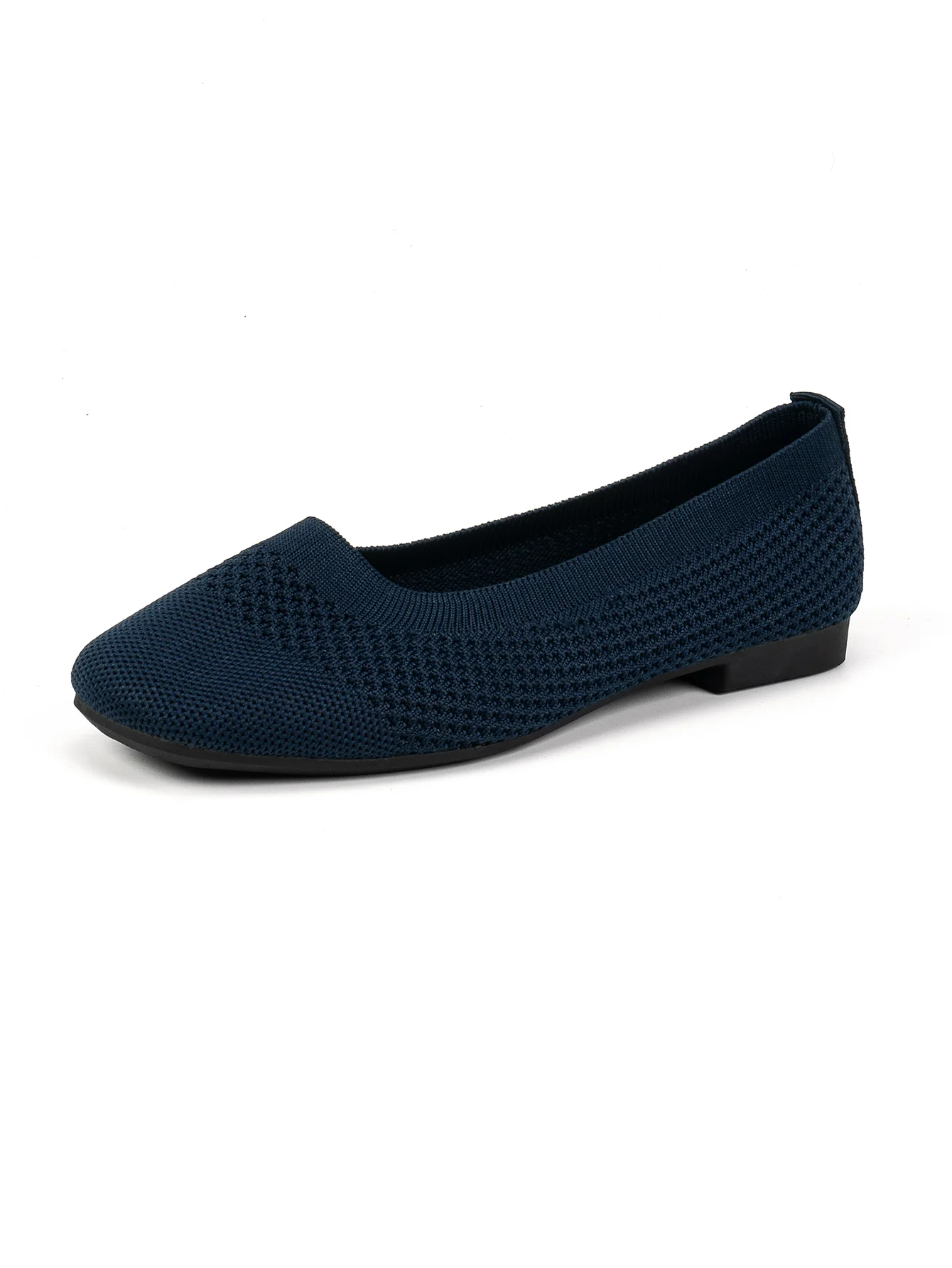 Lässig Unifarben Slip On Flach Flache Schuhe