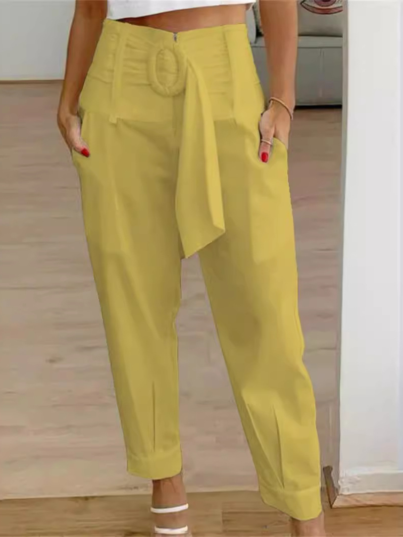 Lässig Geblümt Lang Hose
