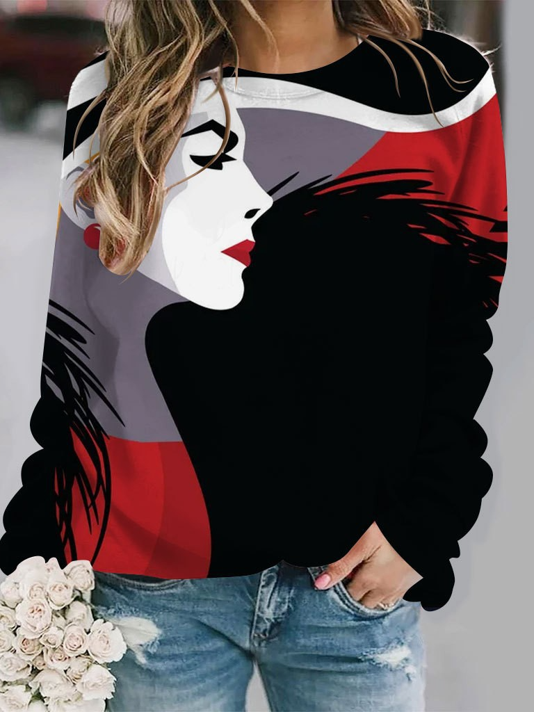 Lässig Kapuze Gesicht Sweatshirt Reißverschluss