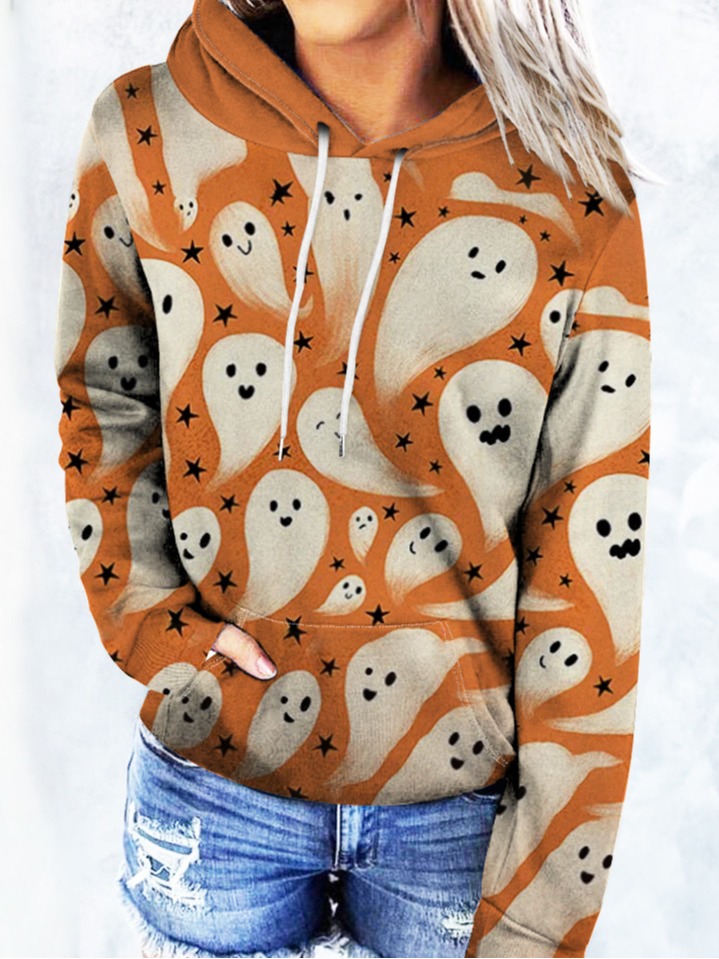 Lässig Kapuze Halloween Sweatshirt