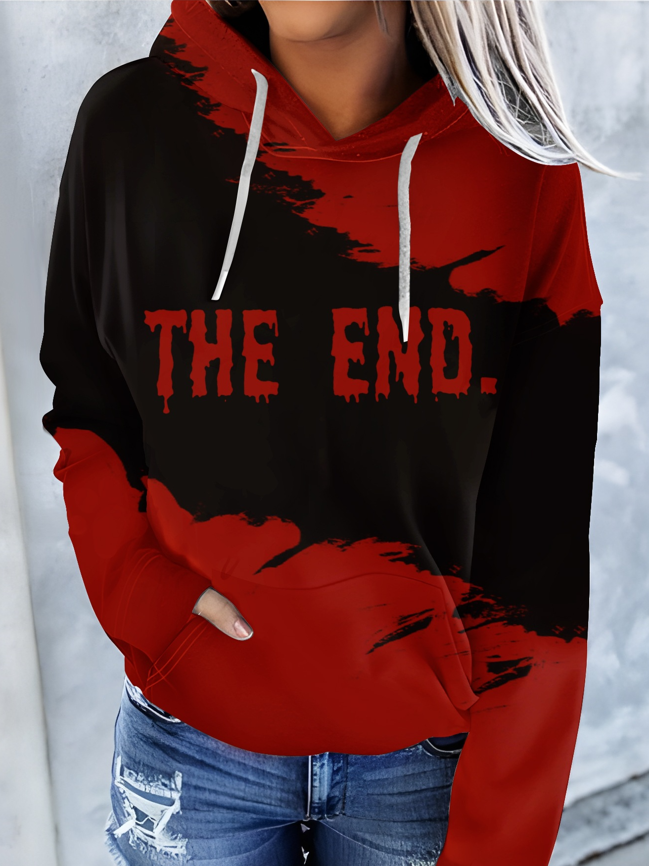 Lässig Kapuze Halloween Sweatshirt