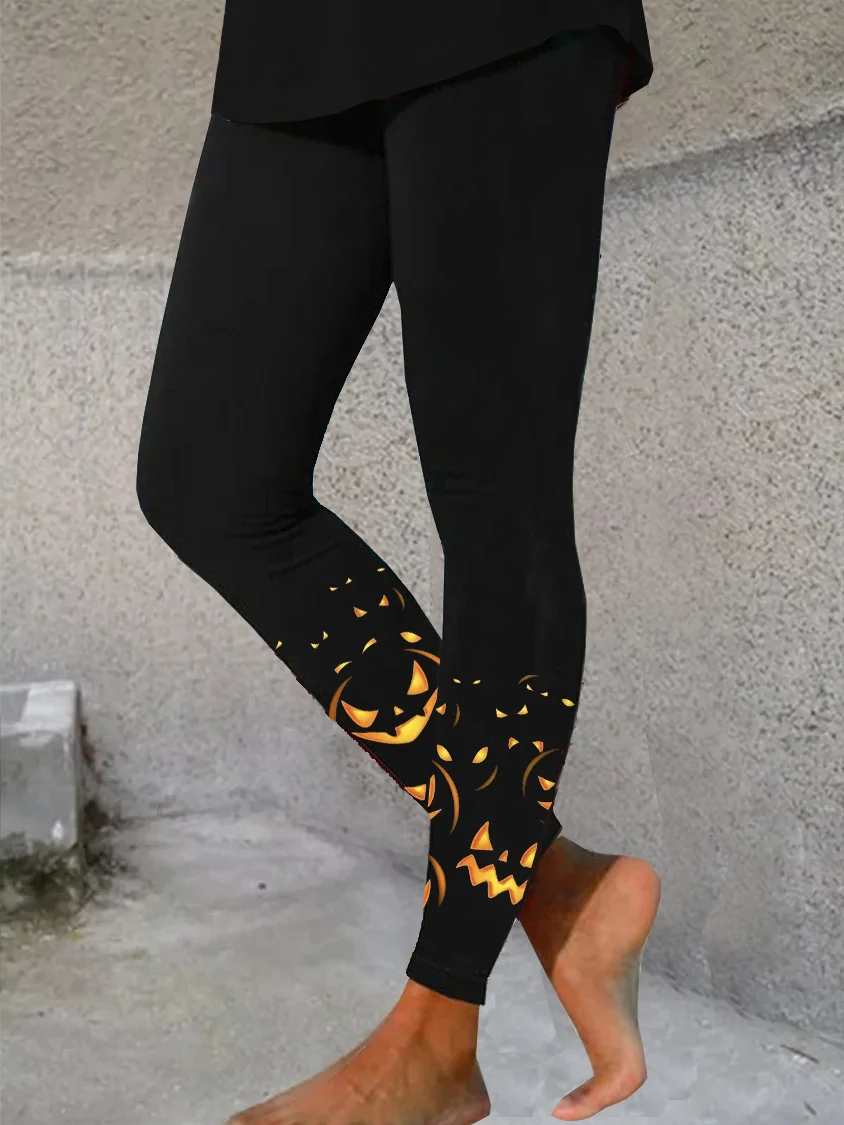 Lässig Halloween Lang Leggings