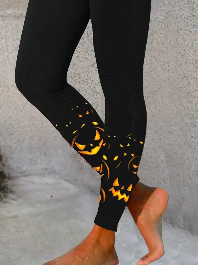 Lässig Halloween Lang Leggings