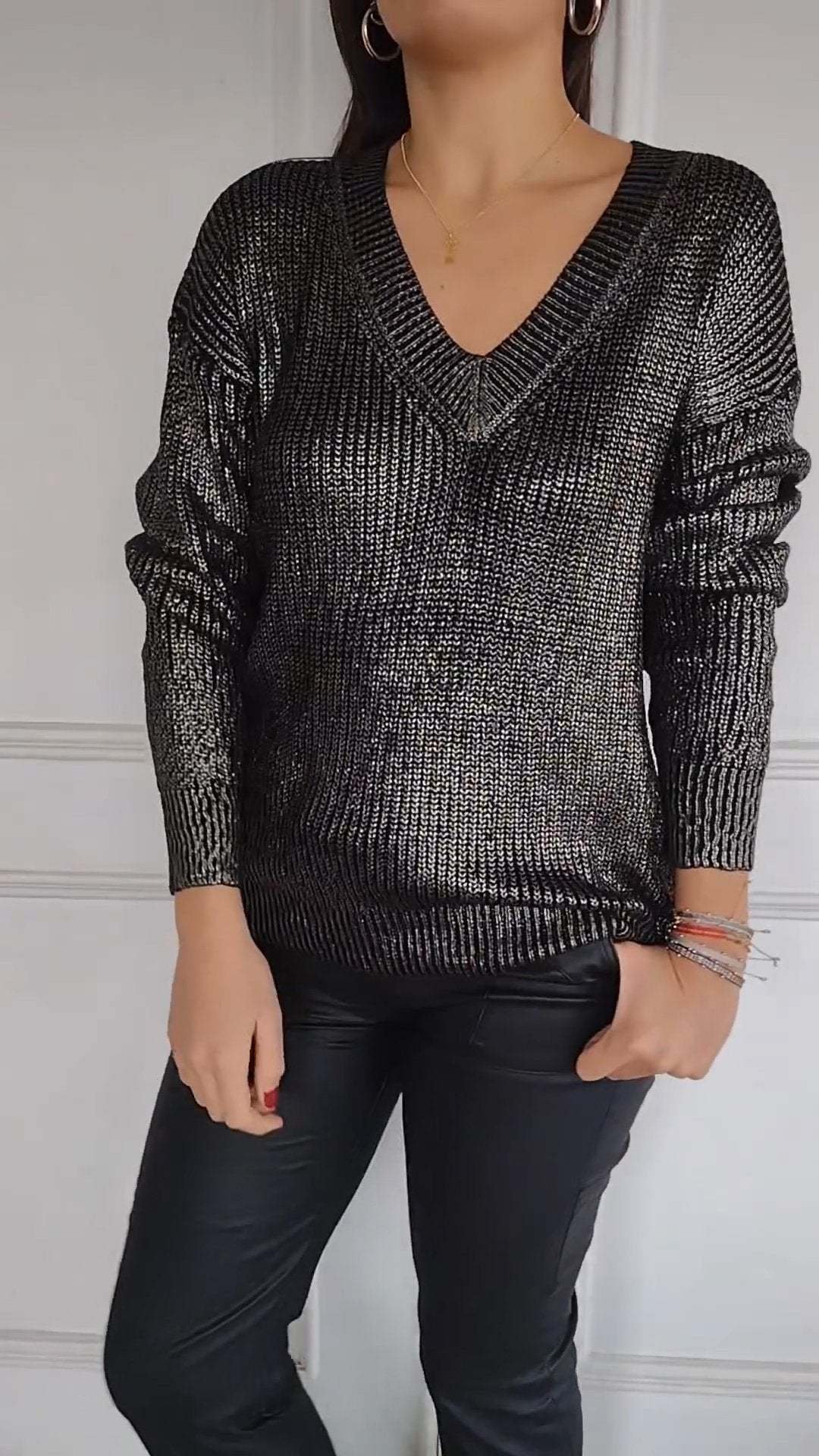 Damen Garn/Wollgarn Unifarben Langarm Bequem Lässig Pullover