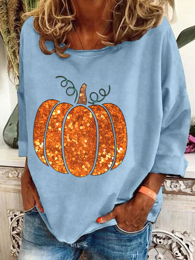 Lässig Rundhals Textbriefe Sweatshirt