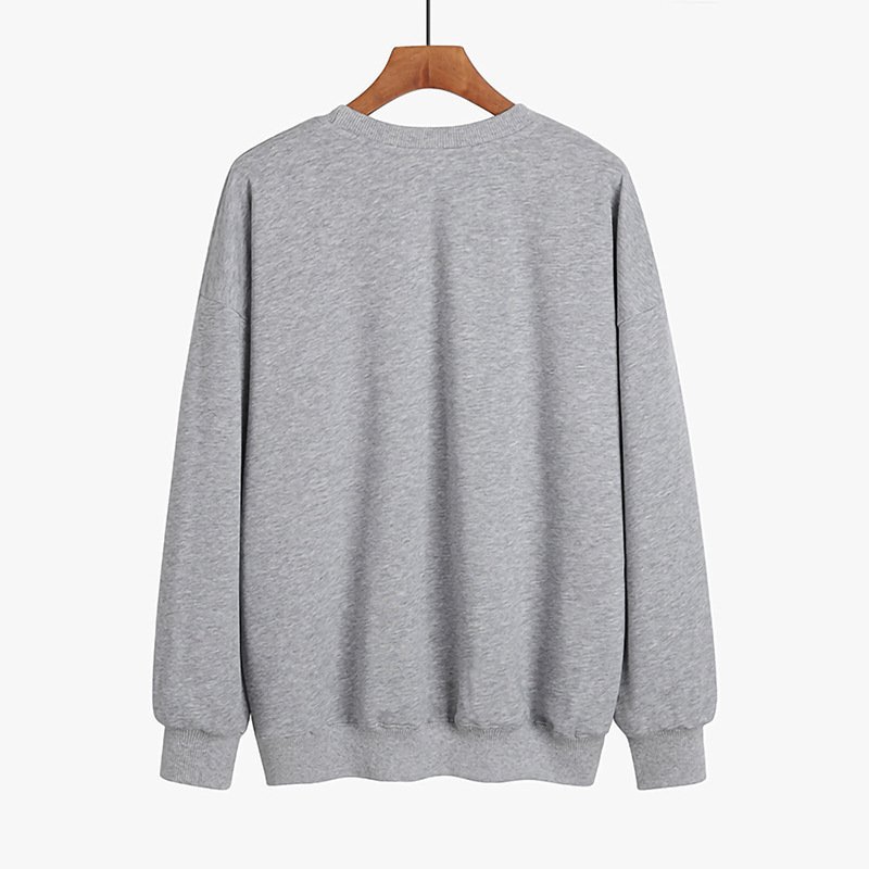 Lässig Rundhals Katze Sweatshirt