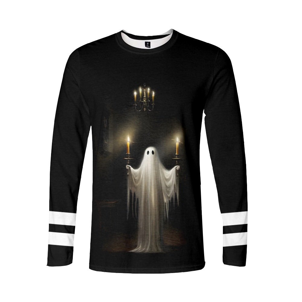 Lässig Halloween Rundhals Langarm T-Shirt