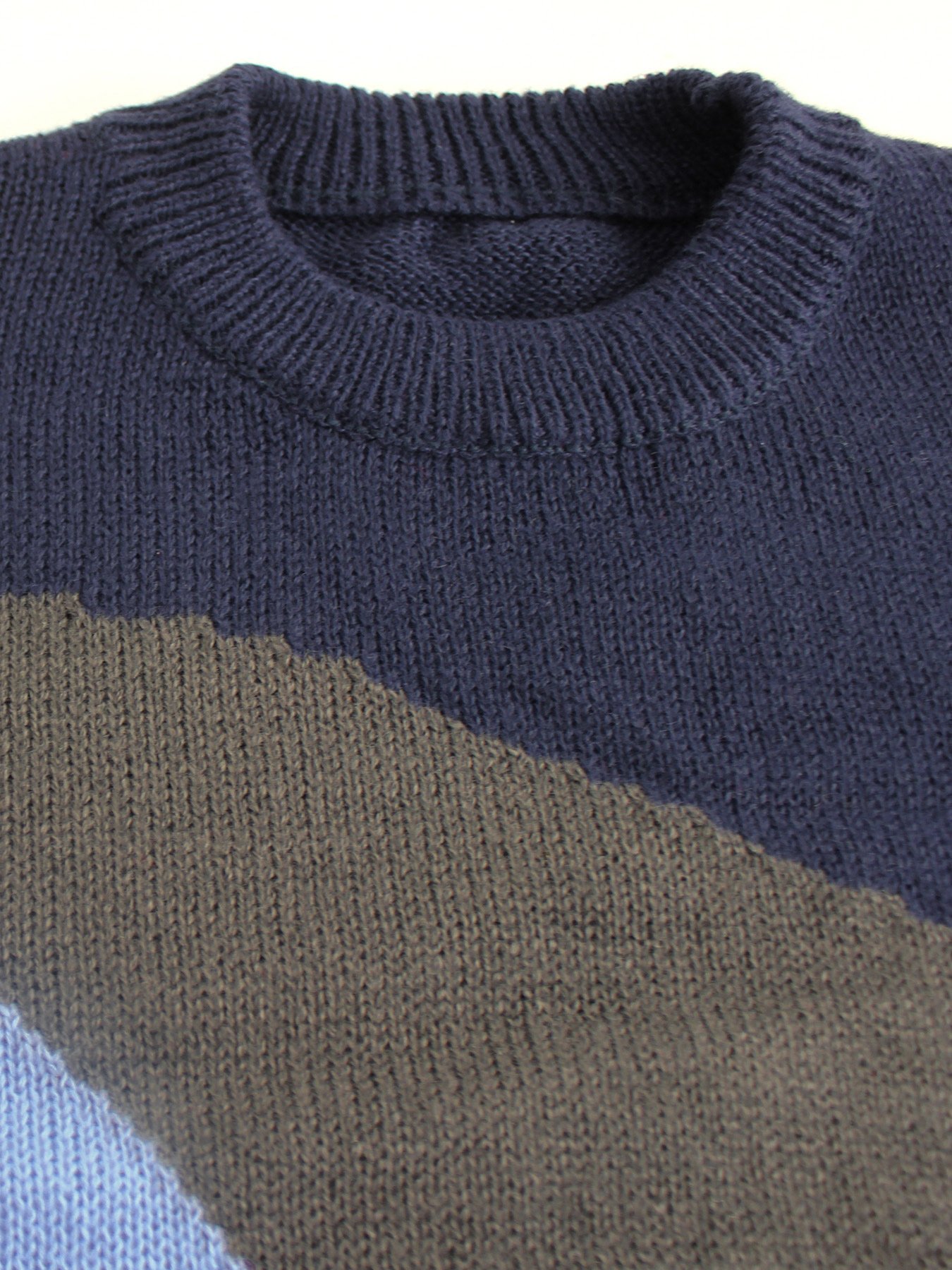 Damen Garn/Wollgarn Abstrakt Langarm Bequem Lässig Pullover