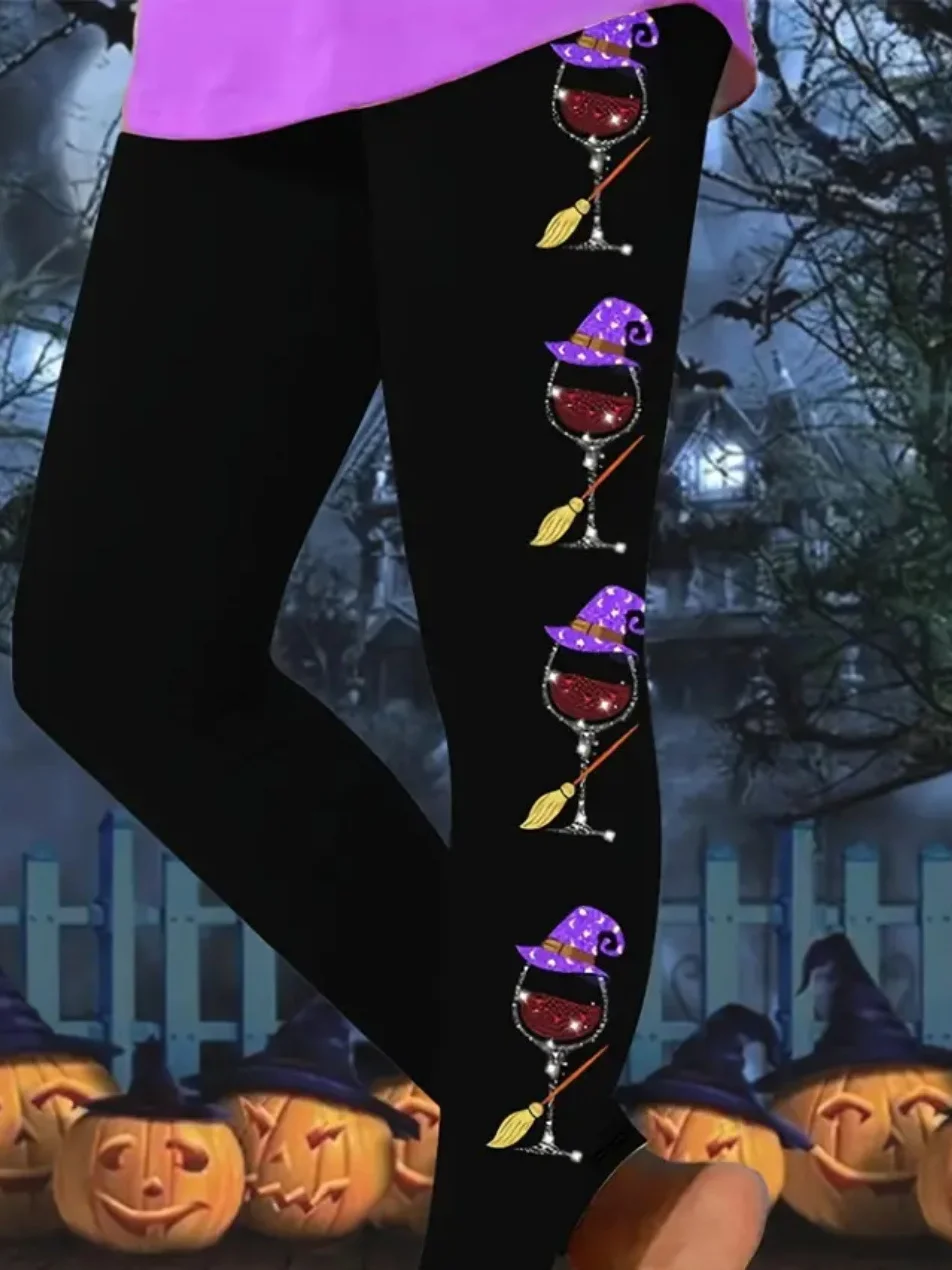 Lässig Halloween Lang Leggings