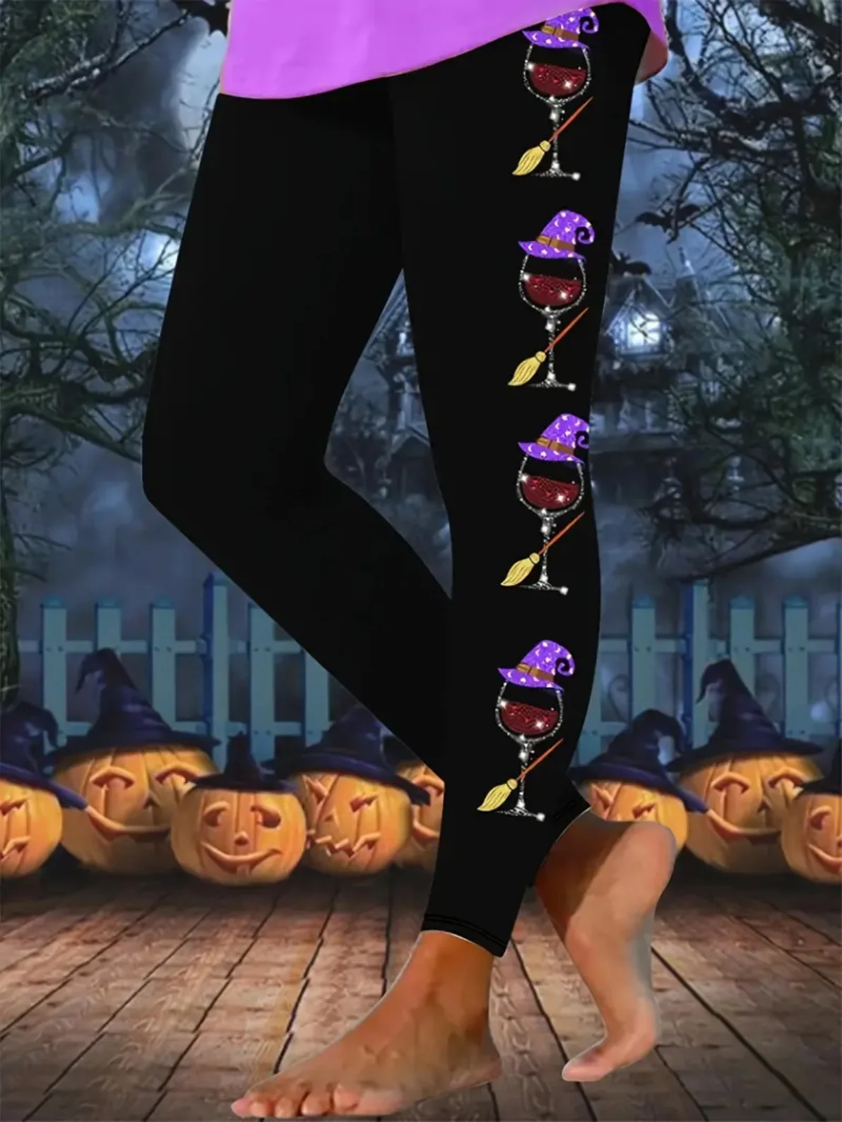 Lässig Halloween Lang Leggings