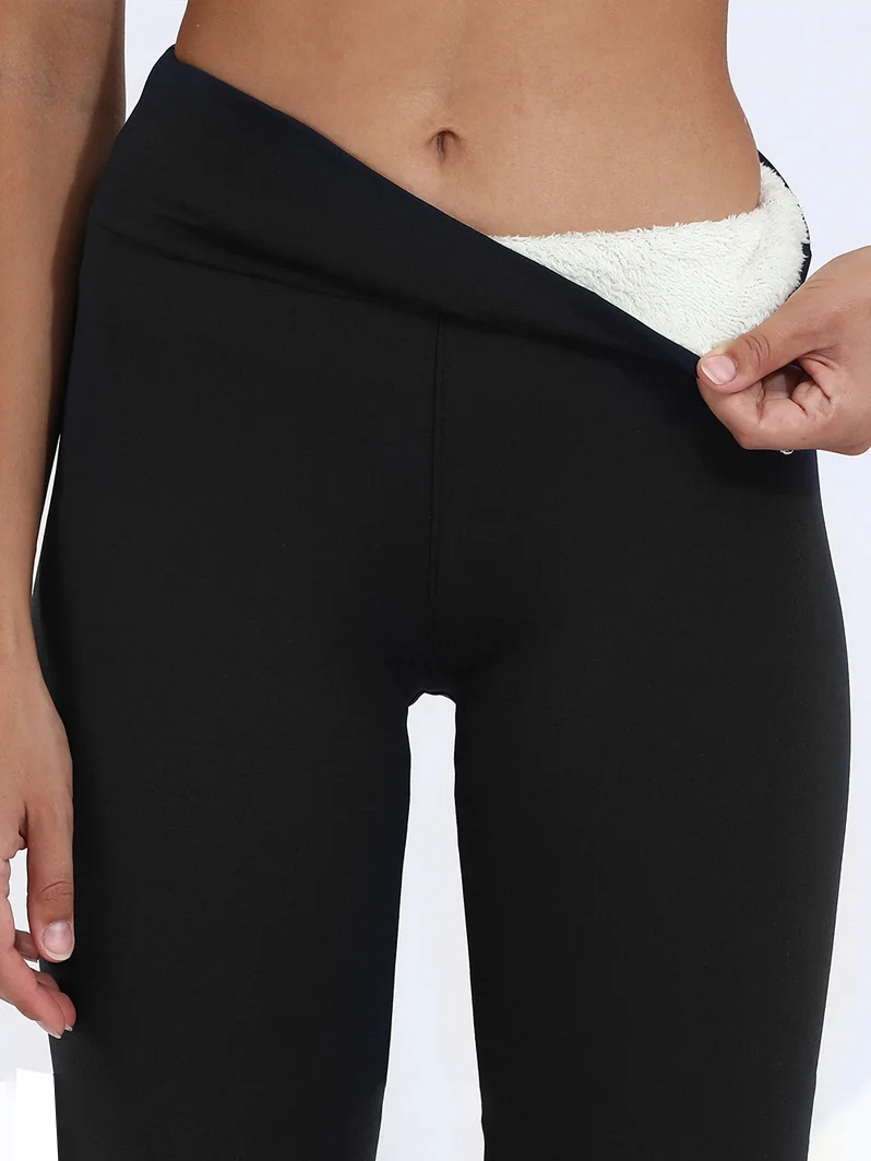 Lässig Unifarben Lang Leggings