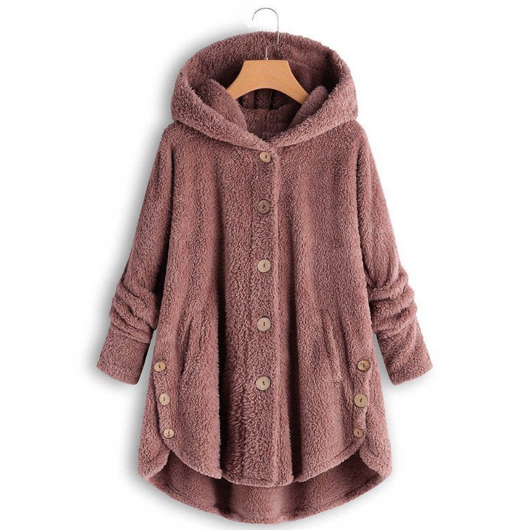 Damen Unifarben Regelmäßig Weit Jacke