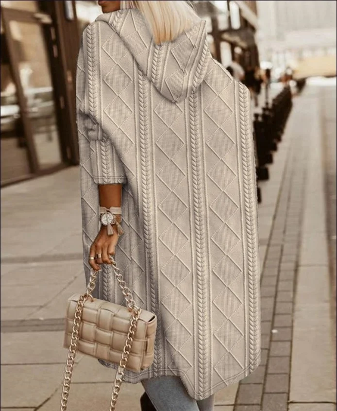 Damen Unifarben Regelmäßig Weit Jacke