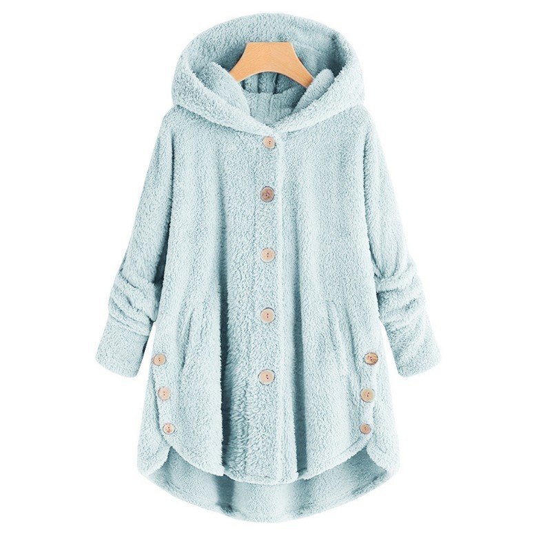 Damen Unifarben Regelmäßig Weit Jacke