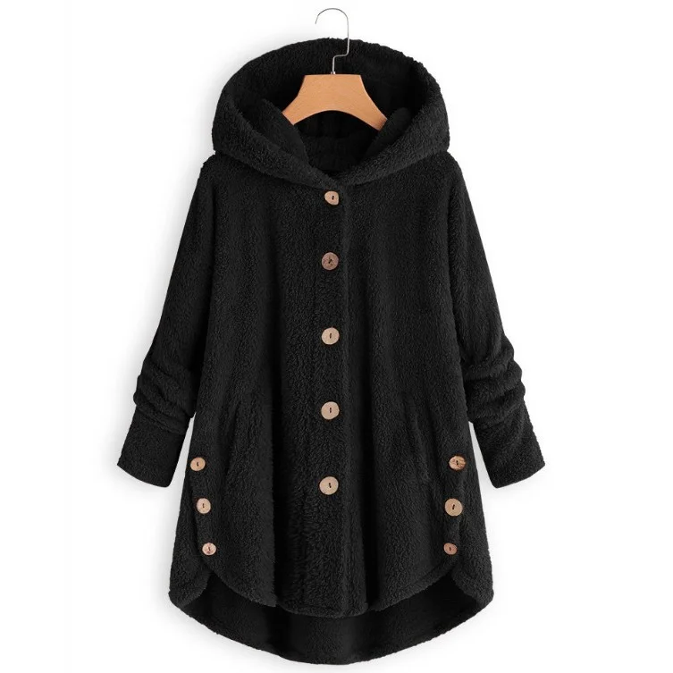 Damen Unifarben Regelmäßig Weit Jacke