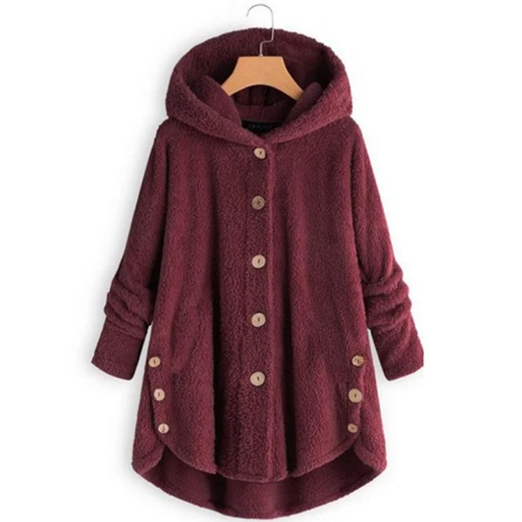 Damen Unifarben Regelmäßig Weit Jacke