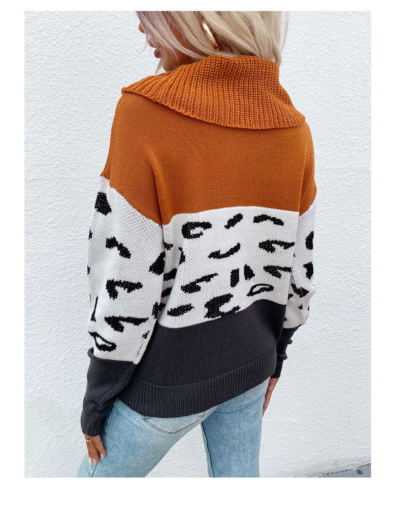 Damen Garn/Wollgarn Gestreift Langarm Bequem Lässig Pullover