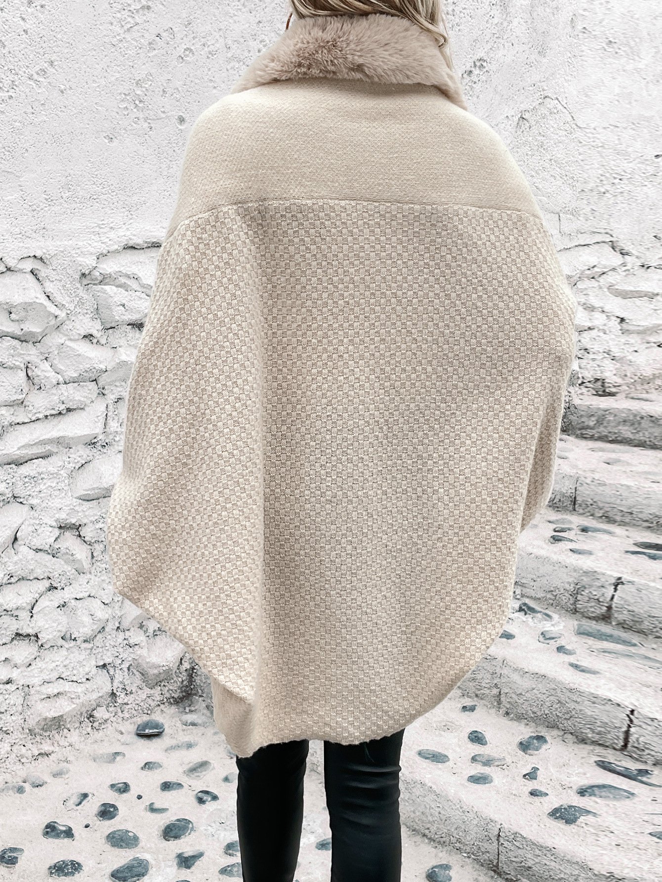 Damen Wolle/Stricken Ethnisch Langarm Bequem Lässig Strickjacke