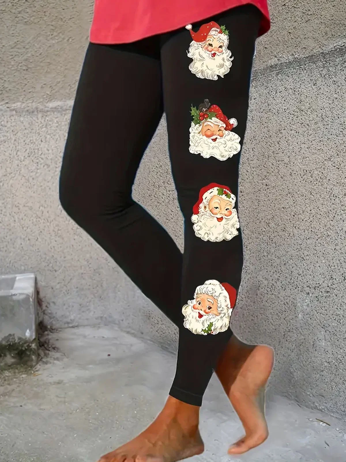 Lässig Weihnachtsmann Lang Leggings