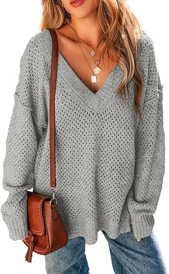 Damen Wolle/Stricken Unifarben Langarm Bequem Lässig Pullover