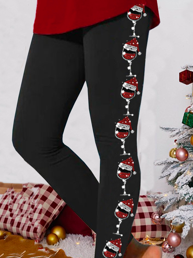 Lässig Weihnachten Knöchelhose Leggings