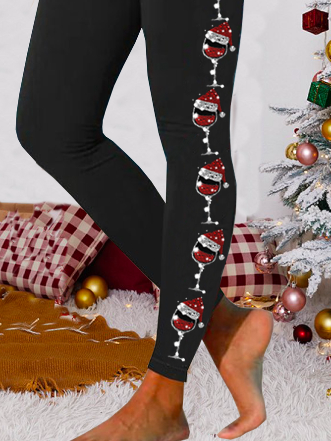 Lässig Weihnachten Knöchelhose Leggings