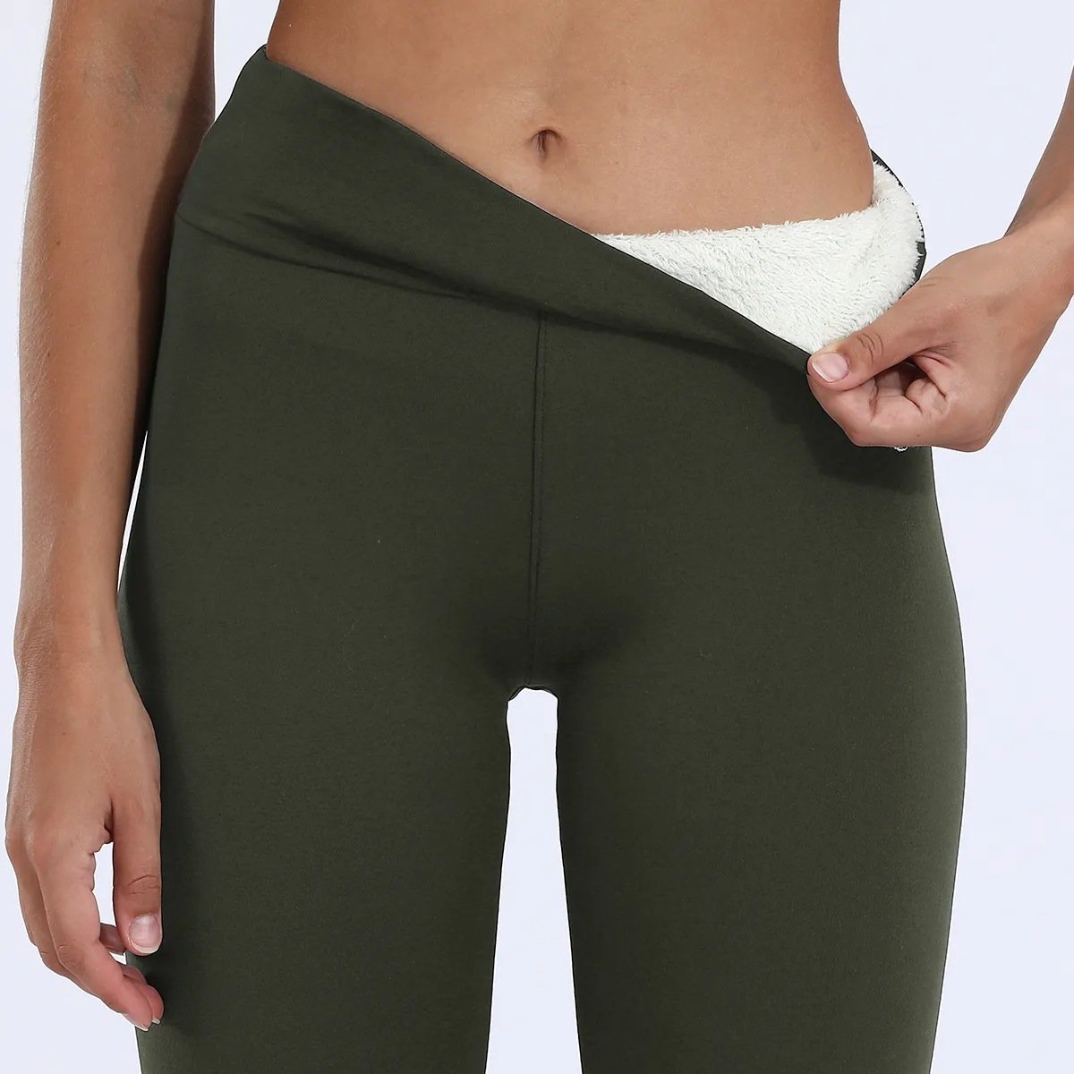 Lässig Unifarben Knöchelhose Leggings