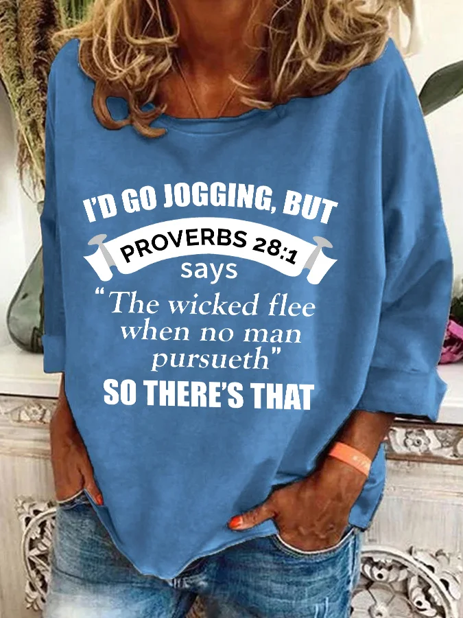 Lässig Rundhals Textbriefe Sweatshirt
