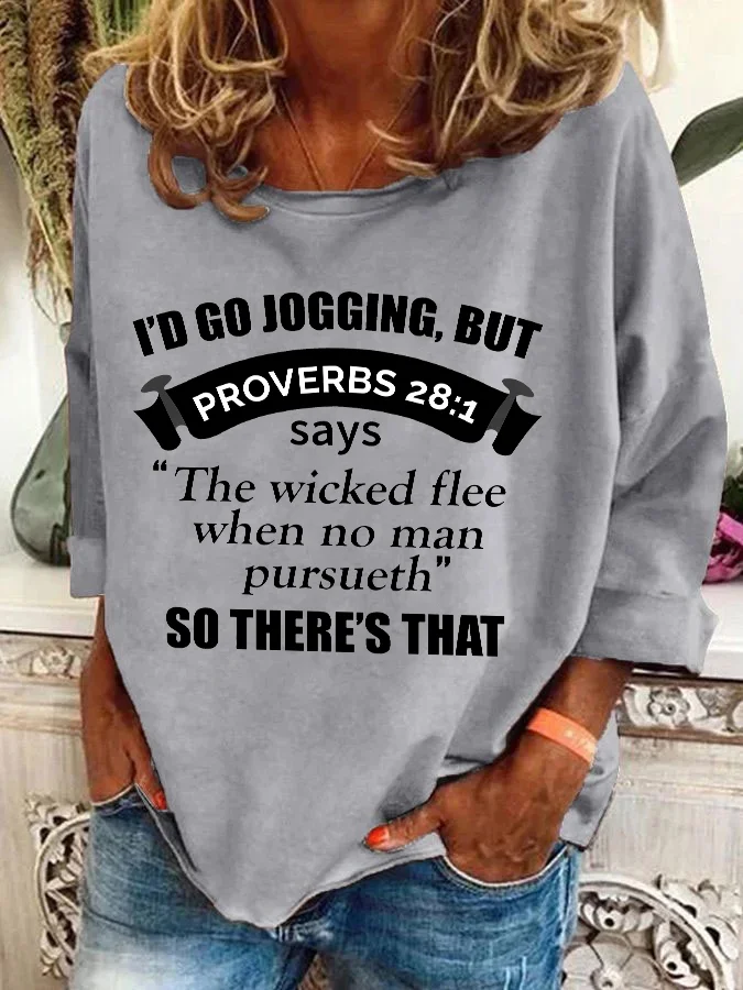 Lässig Rundhals Textbriefe Sweatshirt