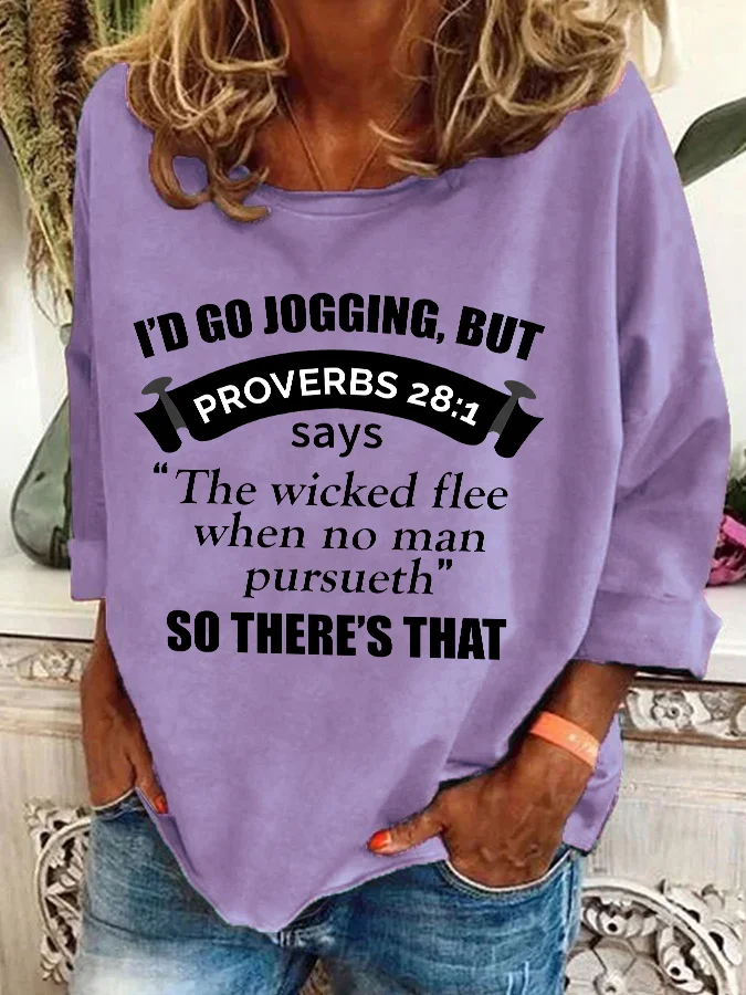 Lässig Rundhals Textbriefe Sweatshirt