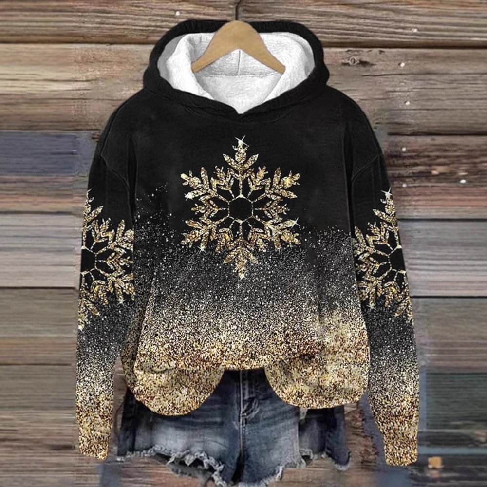Lässig Kapuze Ethnisch Sweatshirt