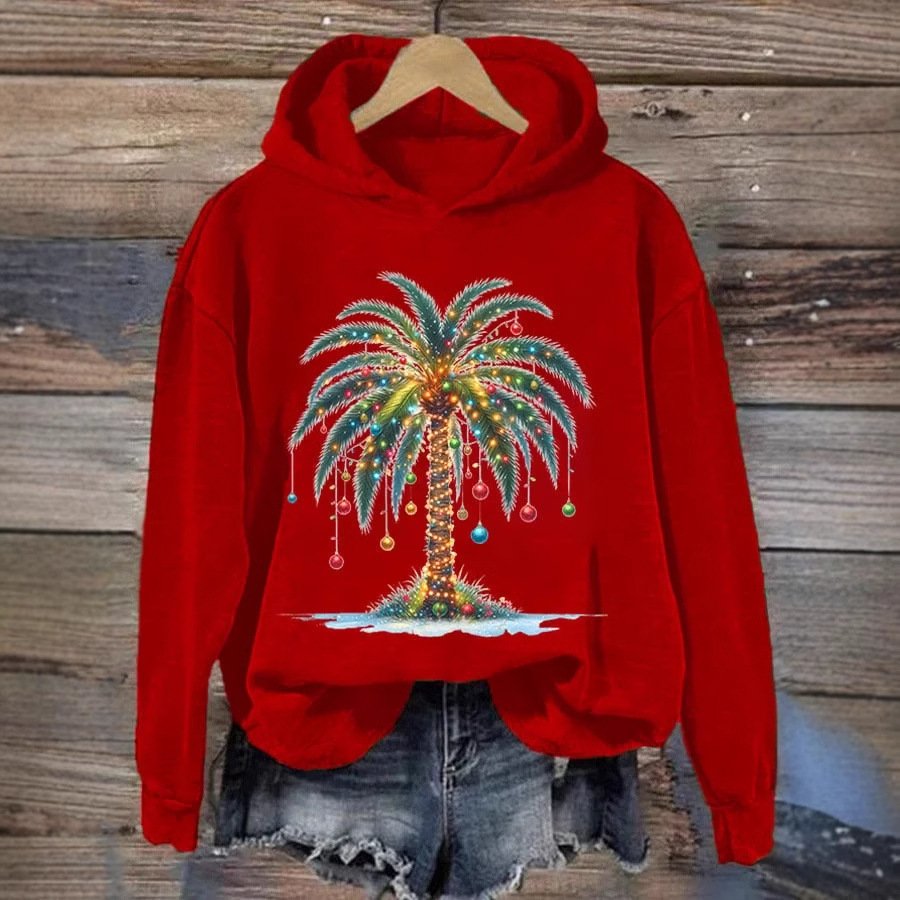 Lässig Kapuze Ethnisch Sweatshirt