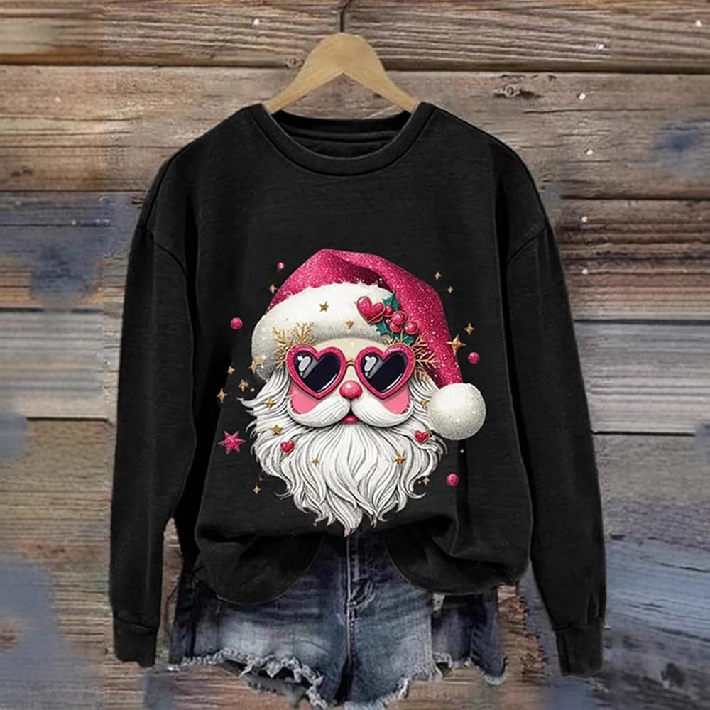 Lässig Rundhals Tier Sweatshirt