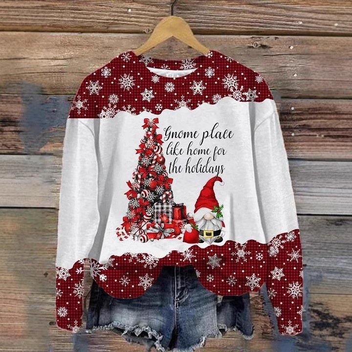 Lässig Rundhals Geblümt Sweatshirt Reißverschluss
